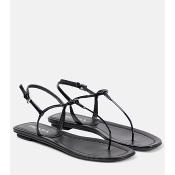 프라다 페이턴트 레더 통 샌들 P00885016_이미지