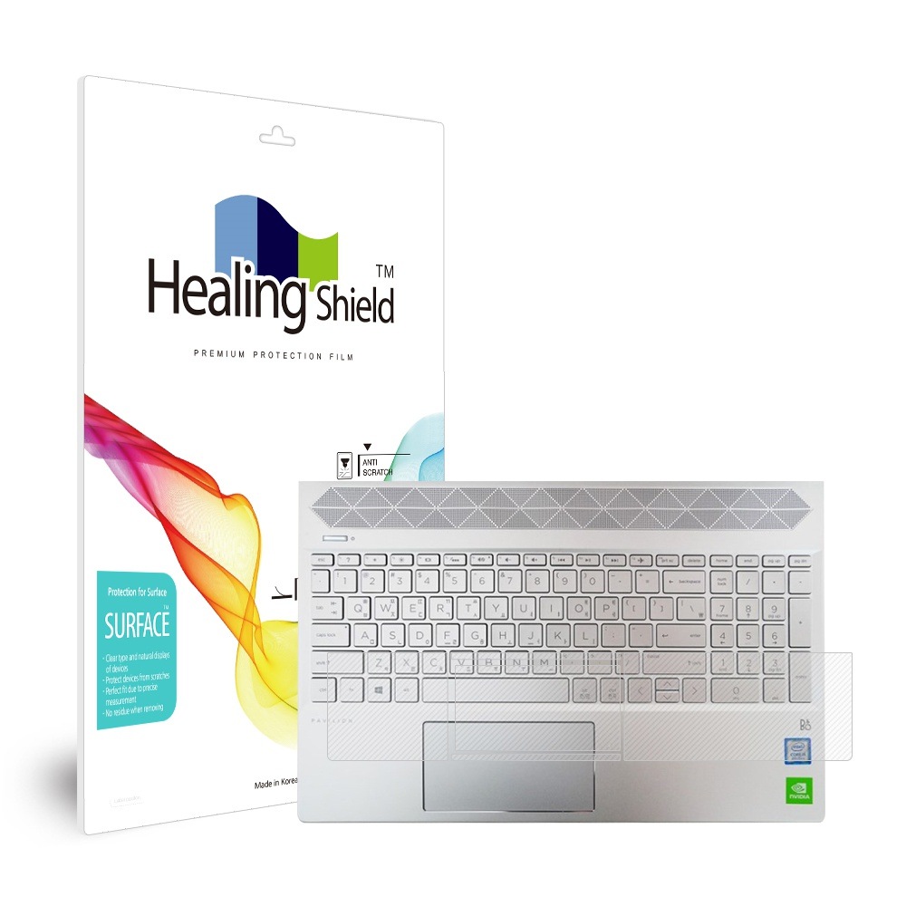 HP 파빌리온 15-cs3012TX 무광 외부보호필름 팜레스트/터치패드 2매