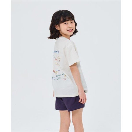 스노우피크 APPAREL KIDS 키즈 소로나 크레용 반팔 티셔츠 S26MKFTS81 Off White S26MKFTS81OW 406..