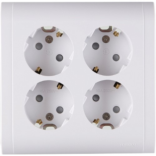 미르 4구 매립 콘센트