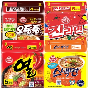 오뚜기 라면 실쏙팩 오진열스 1박스 오동통4+진매5+열라면5+스낵면5 2세트_이미지