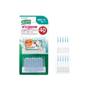 GUM 일회용 부드러운 소프트픽 S 40p (1개)