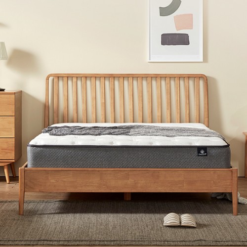 핀란디아 마틴L 원목 침대 Q (드림온M20메모리폼)_이미지
