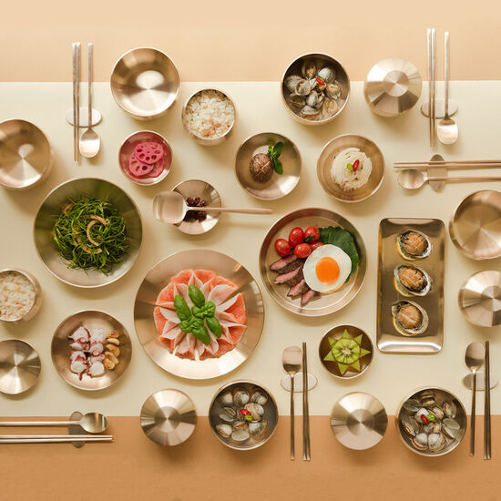  놋담 방짜유기 율 6인 반상기세트+꽃볼 특대 증정