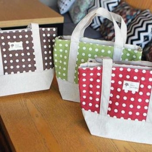 라일리 Rly 데일리 스쿨백 에코백 보조 도트 린넨 토트백 숄더백 34496818