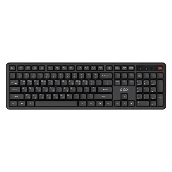 COX CKM40W 저소음 무선 키보드 마우스 세트 (블랙)_이미지
