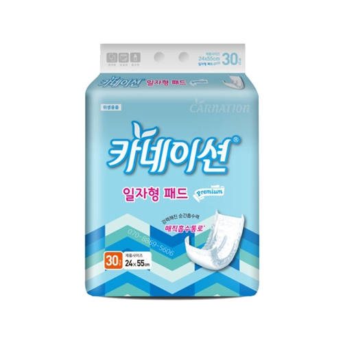 카네이션 일자형 패드 프리미엄 30개