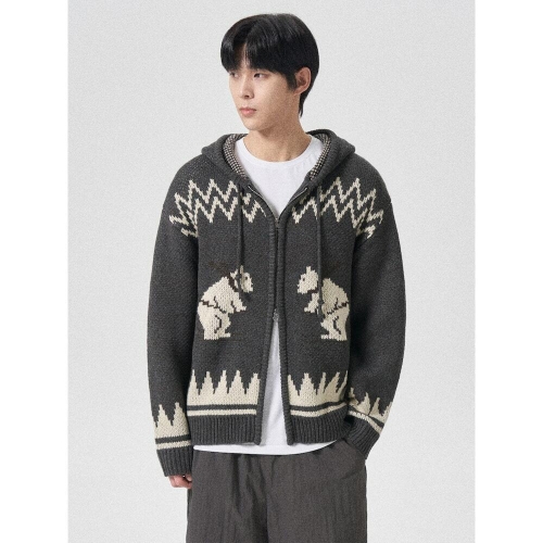 삼성물산 에잇세컨즈 코위찬 후드 집업 가디건 그레이 264Y5AEY24