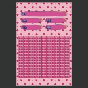 [불명] 종이 뽑기판(108개)