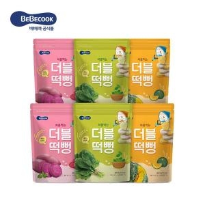 베베쿡 처음먹는 더블떡뻥 백미와 단호박 30g (6개)