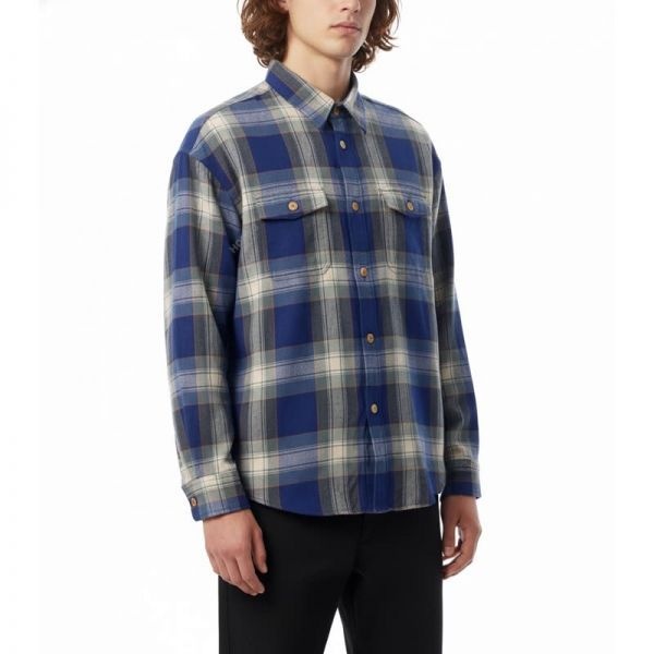 비즈빔 LUMBER CHECK L/S 0125205011016 BLUE 럼버 체크 롱 슬리브 셔츠이미지입니다. 누르면 해당 게시물로 새창이동합니다.