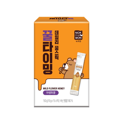 녹차원 데일리 꿀스틱 꿀타이밍 야생화꿀 15포이미지입니다. 누르면 해당 게시물로 새창이동합니다.