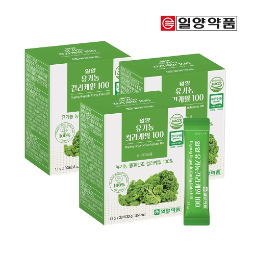 일양약품 일양 유기농 컬리 케일 100 1.1g 30포 (3개)_이미지