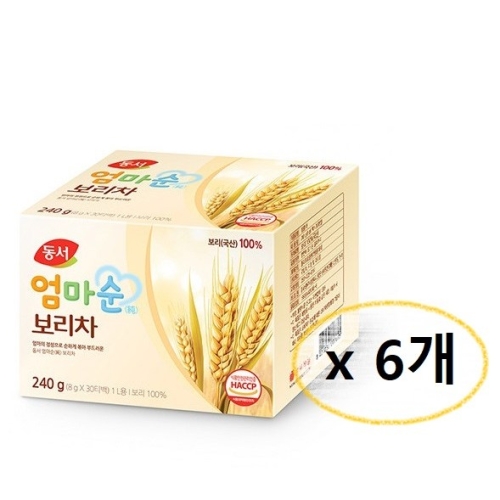동서식품 엄마순 보리차 8g 30티백 (6개)_이미지