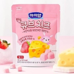 아이얌 한입 큐브 치즈 딸기 20g (10개)_이미지