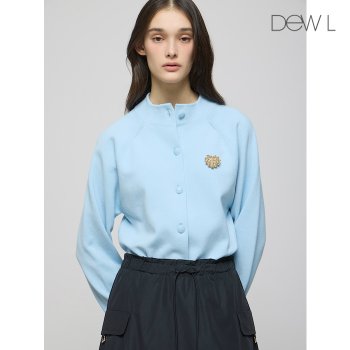 대현 듀엘 볼륨 슬리브 모크넥 가디건 BL_D251KSL009