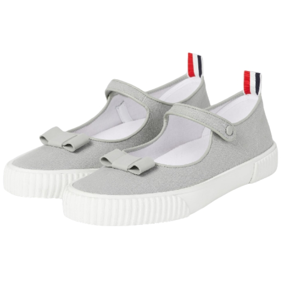 톰브라운 코튼 캔버스 테니스 톰 존 트레이너 스니커즈 FFF094A 01588 (035, 그레이)