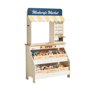 모더닉 우든 소꿉놀이 자르기 포함 마켓놀이 세트 화이트 포토리뷰 진행