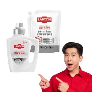 애경 랩신 섬유 항균제 코튼향 2L + 리필 2L (본품1개+리필1개)