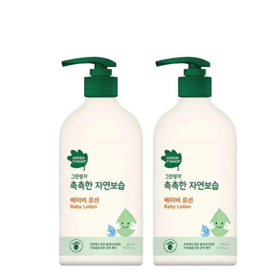 그린핑거 촉촉한 자연보습 베이비 로션 500ml (2개)_이미지