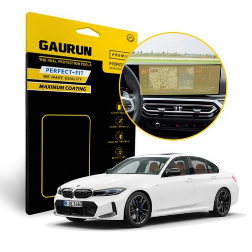 제이티앤디 가우런 고선명 올레포빅 내비게이션 액정보호 필름 BMW 3시리즈 M340i 전용_이미지