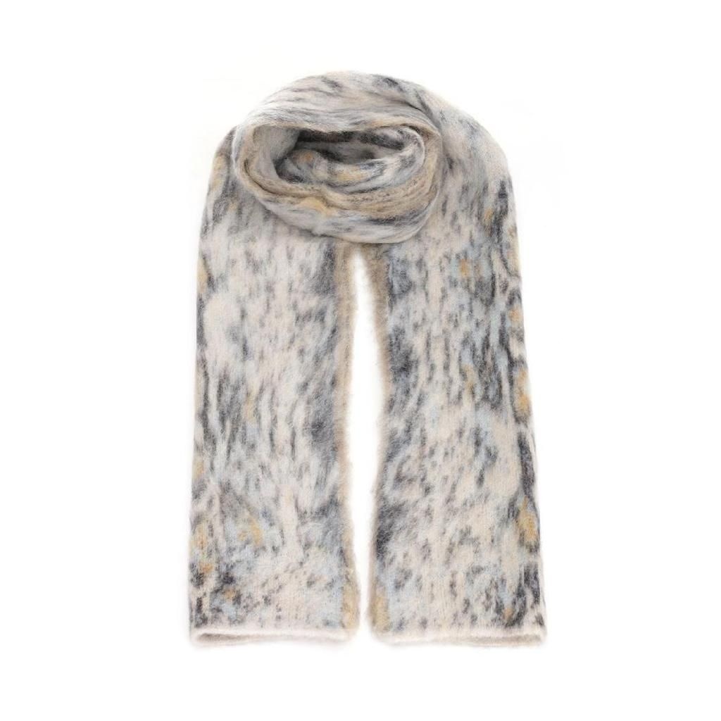 14167F48A5022 FORTE FORTE FORTE FORTE Scarf With Plumes De Python Ja..