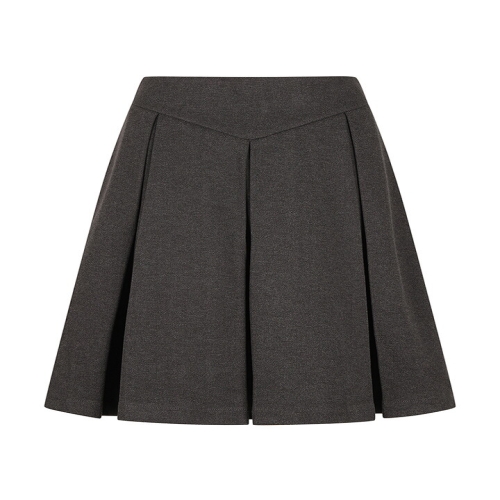 레코브 맞주름 포인트 미디 스커트 LK61D1SK501X