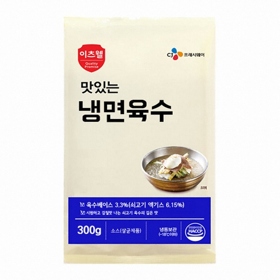 CJ프레시웨이 이츠웰 맛있는 냉면육수 300g (30개)