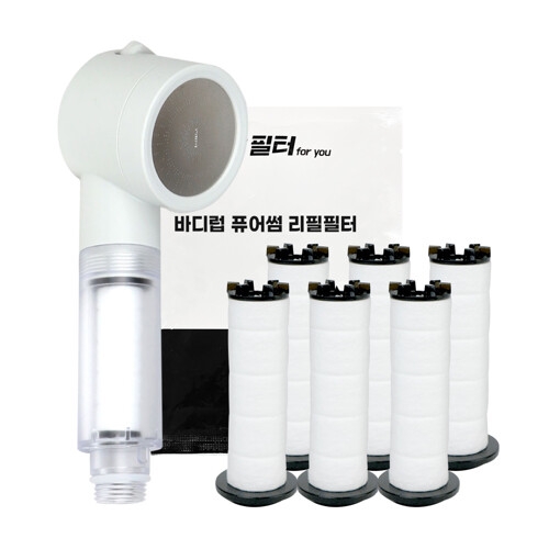 바디럽 퓨어썸 주방 핸디 염소제거 호환필터 (6개)_이미지