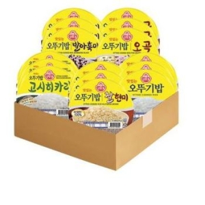 이마트 트레이더스 오뚜기밥 210g 6개 + 발아흑미 210g 6개  +찰현미 210g 6개 + 고시히카리 210g 6개+오곡밥 210g 6개