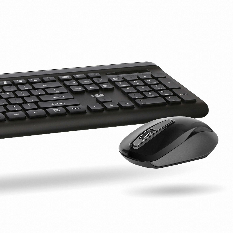 3M MK-150 무선 키보드 마우스 세트 (블랙)_이미지