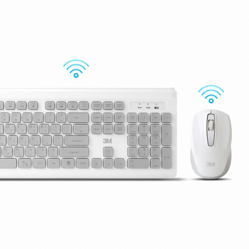 3M MK-150 무선 키보드 마우스 세트 (블랙)_이미지