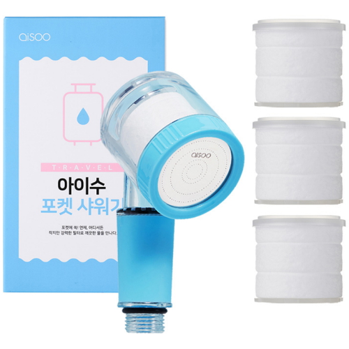 나우앤뉴 아이수 ㅤ포켓 필터샤워기 (헤드필터 3개)_이미지