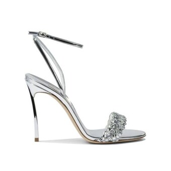 카사데이 CASADEI 라프리마 여성 Interstellar 힐 샌들 100 mm 1L398A100MT0530 9700 실버 /3