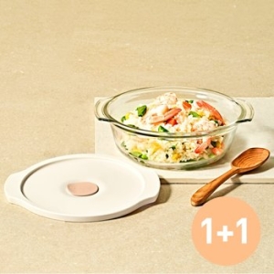 글라스락 렌지쿡 코지밀크 볶음밥 덮밥용 1.03L + 실리콘캡