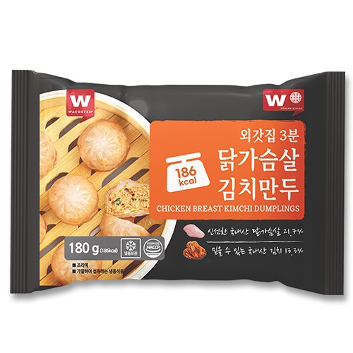 외갓집 간단식단 닭가슴살 고기만두 180g (3개)_이미지