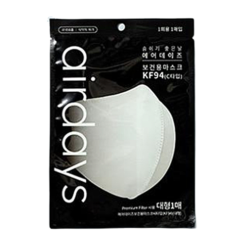 디더블유바이오 에어데이즈 C타입 보건용 마스크 KF94 대형 (10매)_이미지
