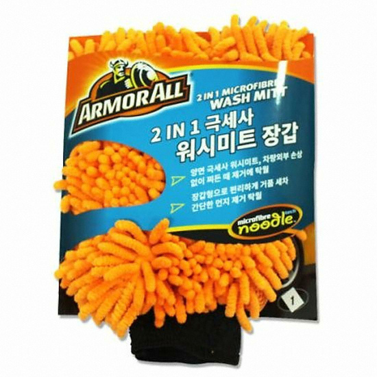 아머올 2in1 극세사 워시미트 장갑 (2개)_이미지