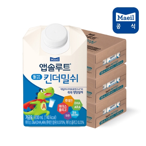 매일유업 앱솔루트 킨더밀쉬 200ml (72개)_이미지