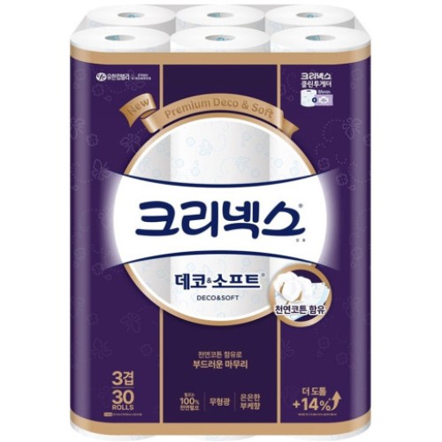 크리넥스 데코 앤 소프트 30m (30롤) (1팩)_이미지