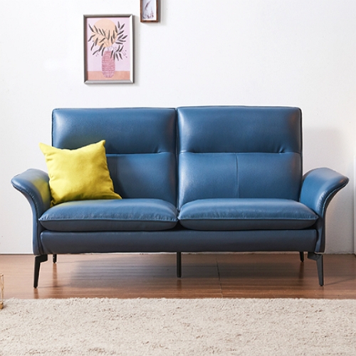 N850 에어레더 가죽 소파 3인용