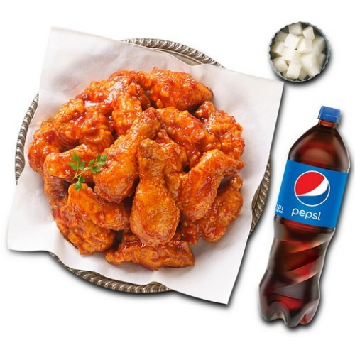 멕시카나 ㅤ양념치킨 + 콜라 1.25L 교환권_이미지