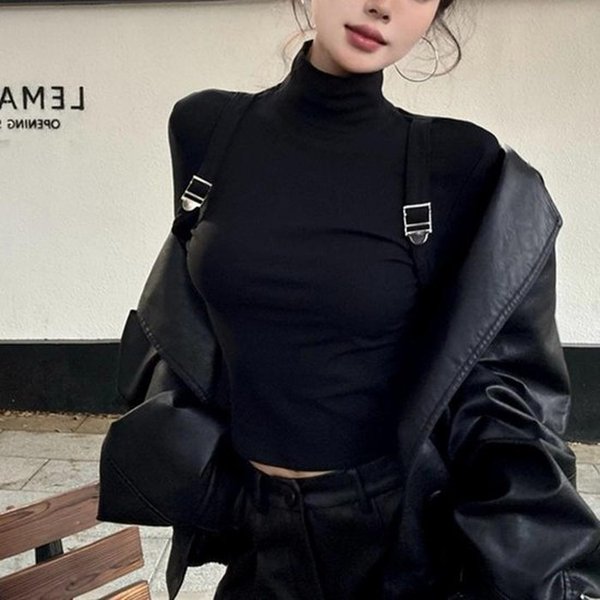 더블디 배낭 스트랩 오버핸드 반폴라 기모 티셔츠 TDN-0127 40015715A