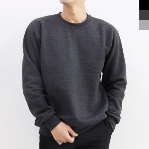 쿠디 겨울 남여공용 커플티 기모 맨투맨 라운드 티셔츠 W8DE143 W8DE143