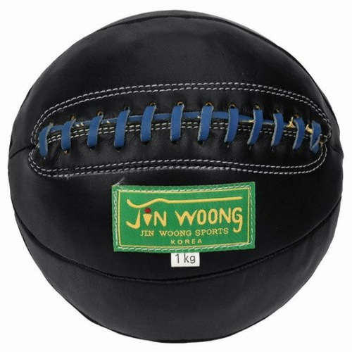 진웅스포츠 가죽 메디신볼 블랙 (1kg)