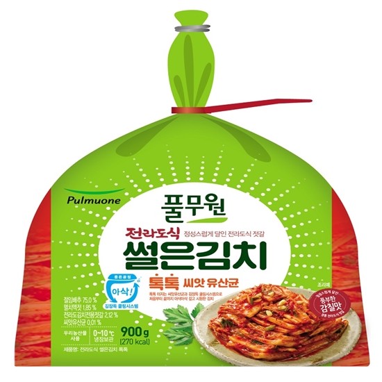 풀무원 톡톡 전라도식 썰은배추김치 900g (3개)