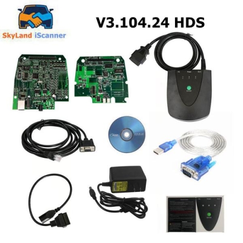 혼다 HDS HIM 스캐너 V3.104.24 HDS USB1.1-RS232 어댑터 포함 OBD2 자동 진단 도구 스캔 도구