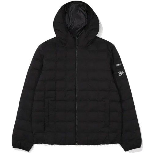 휠라 격자퀼팅 후드 다운 경량패딩 FS2DJF4135X (BLK, 블랙)_이미지