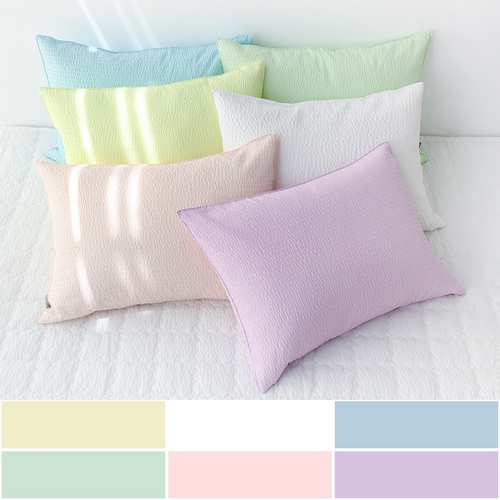 평안 아망떼 포휴즈 시어서커 리플 2겹 베개커버 (1개, 60x40cm)
