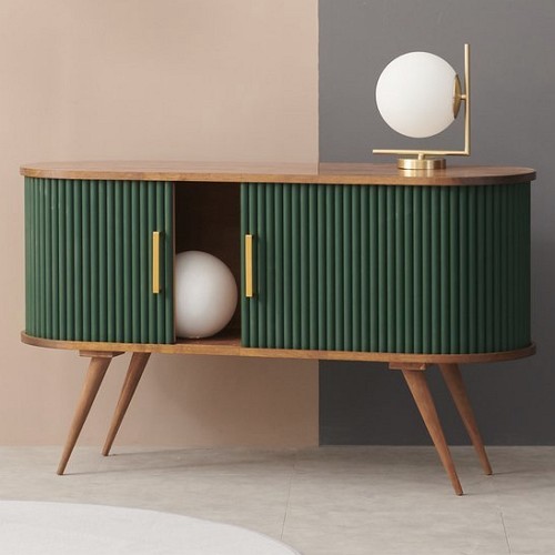 퍼니하우스 모리스 슬라이딩 원목 높은 거실장 1200_이미지